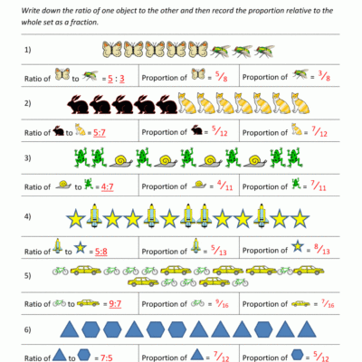 Ratio And Proportion Worksheet