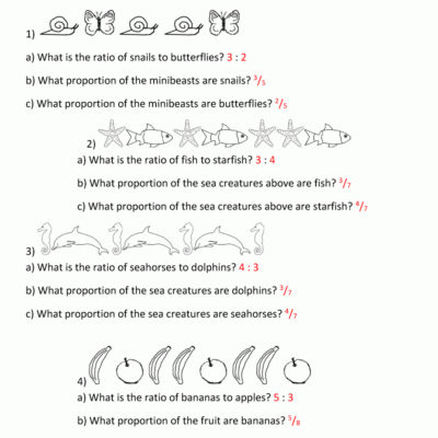 Ratio And Proportion Worksheet