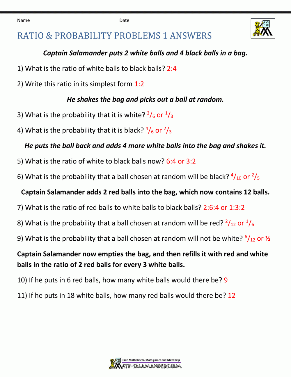 Ratio Word Problems