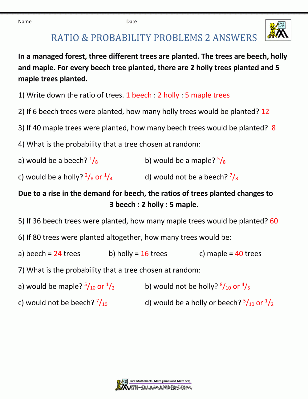 Ratio Word Problems Ratio Word Problems