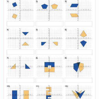 Reflection In X And Y Axes Fun And Engaging 8th Grade PDF Worksheets Cazoom Math