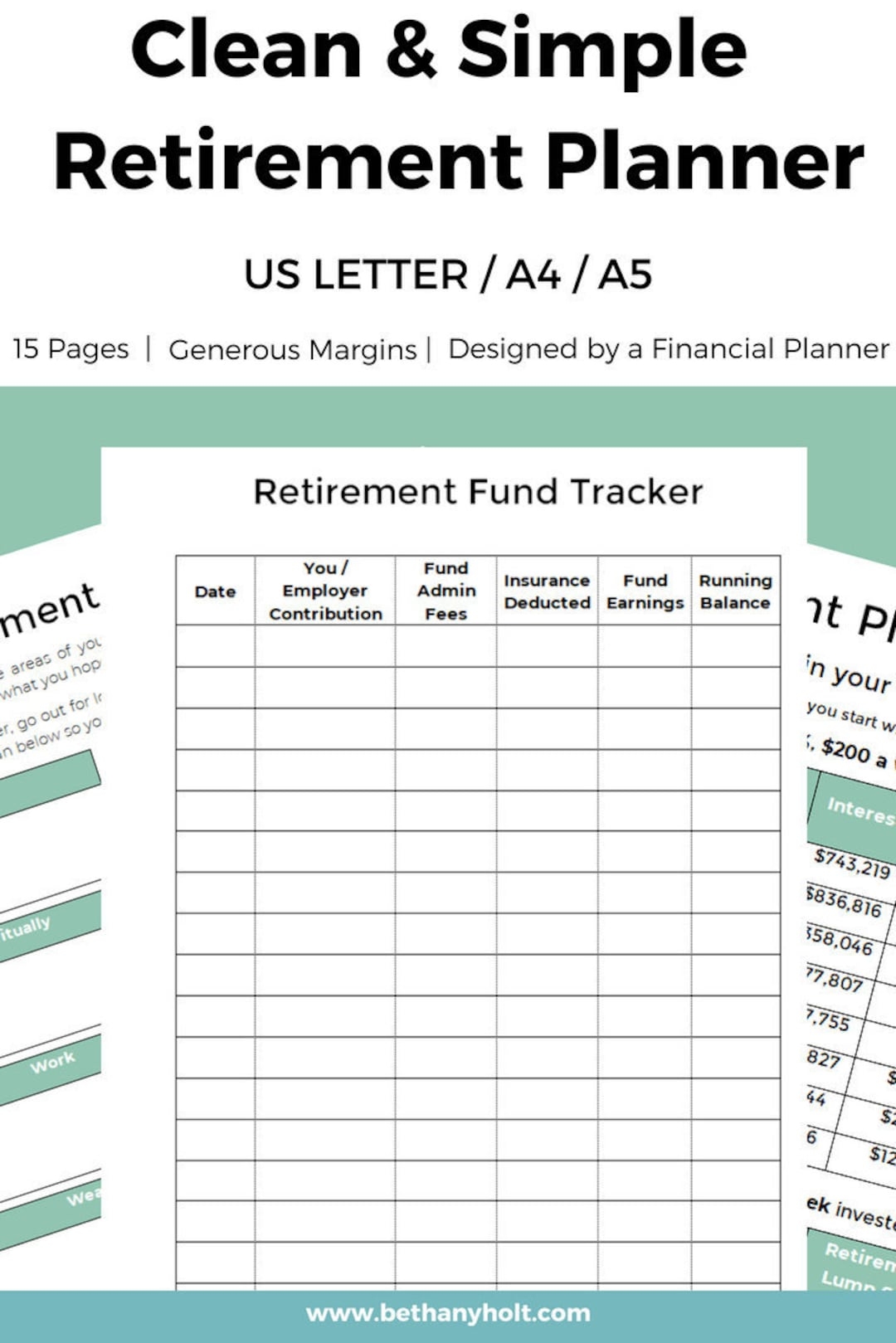 retirement budget worksheet pdf