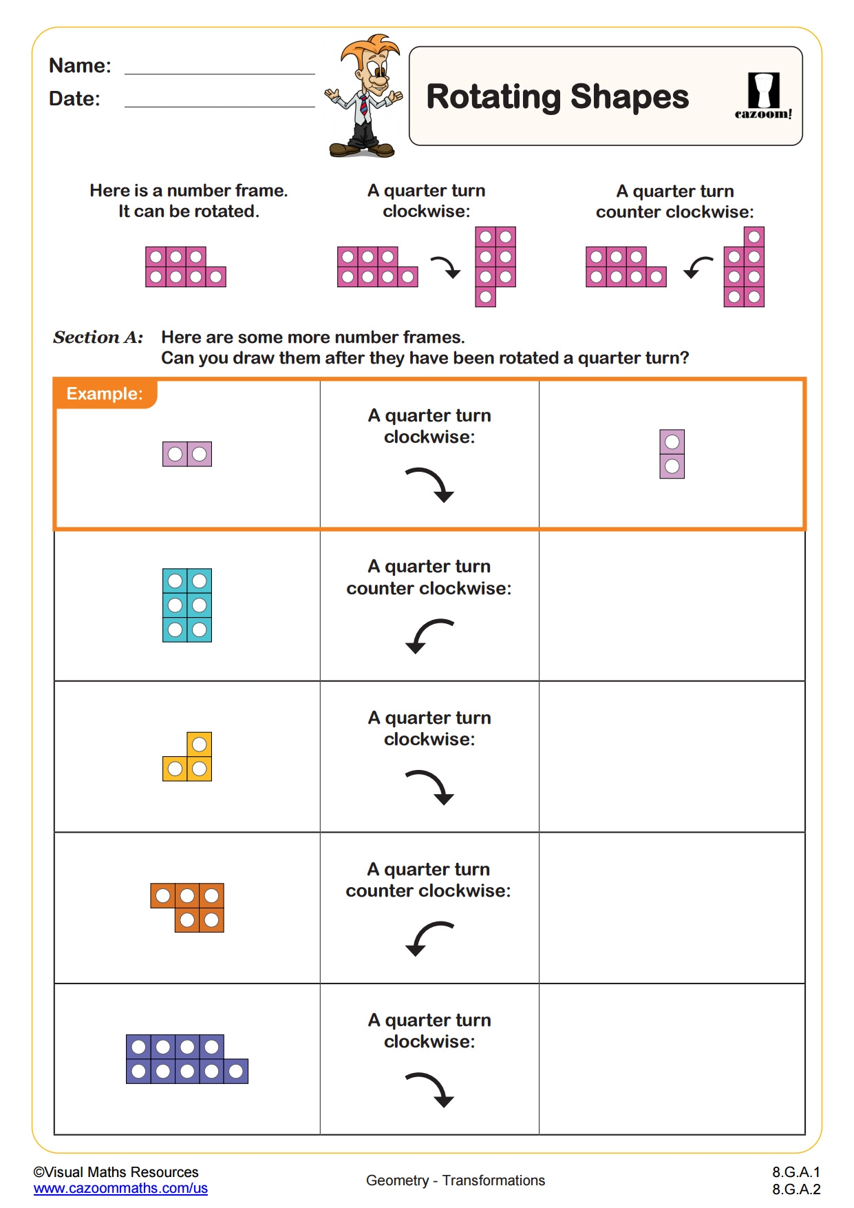 rotation worksheet with answers pdf