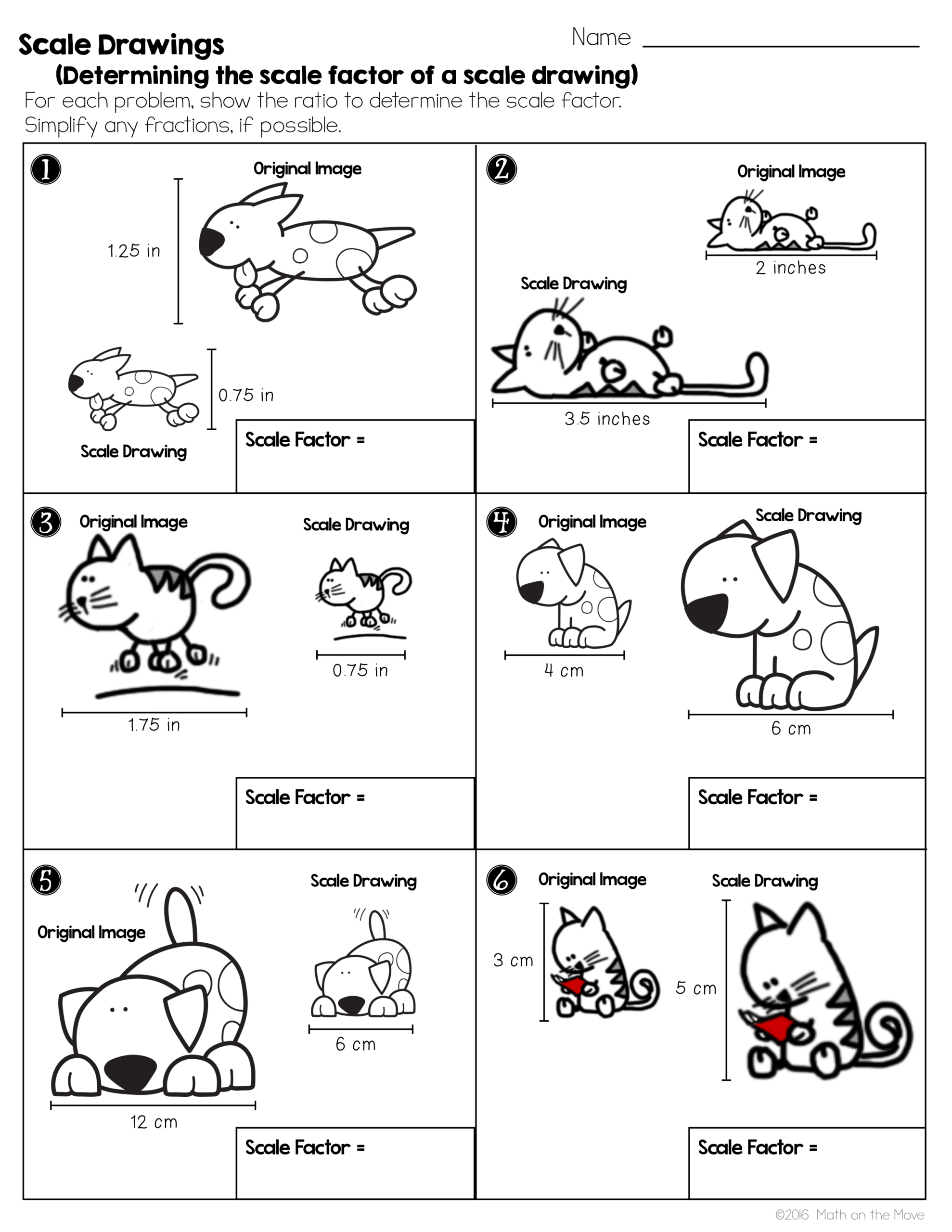 Scale Drawings And Scale Factor Beth Mathis Library Formative