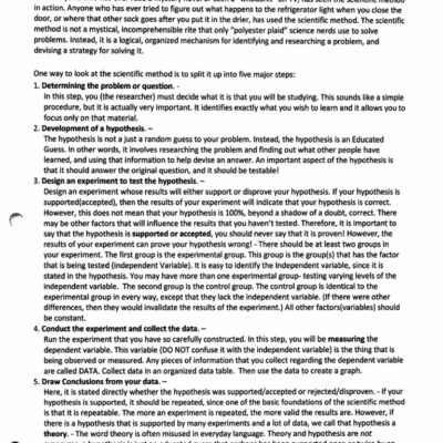 Scientific Method Worksheet PDF PDF Worksheets Library