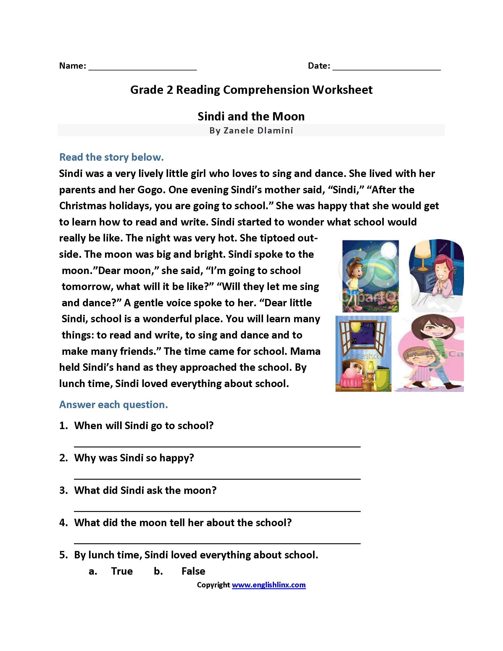 Second Grade Reading Worksheets Improve Fluency And Vocabulary