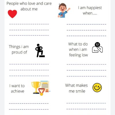 Self Esteem Gratitude Worksheet Children Mental Health Emotions Feelings Awareness Download Printable Etsy Israel
