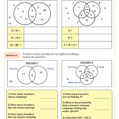 Sets And Venn Diagrams B Worksheet Geometry PDF Worksheets Cazoom Math