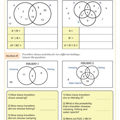 Sets And Venn Diagrams B Worksheet Printable Maths Worksheets