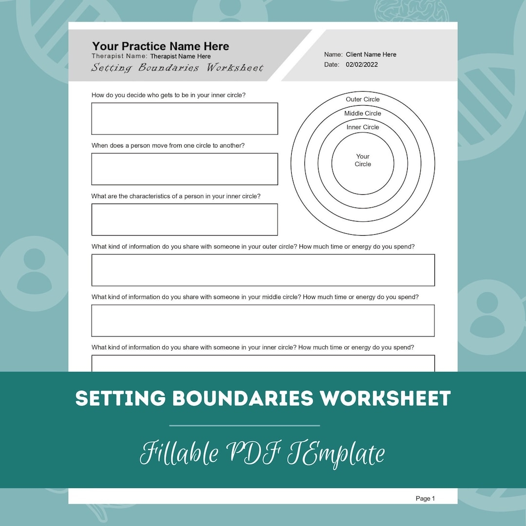 boundaries worksheet therapy pdf