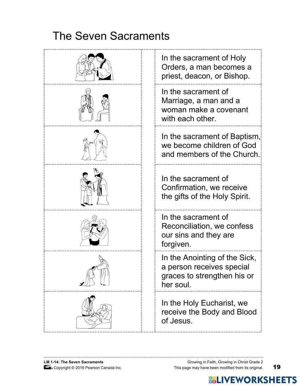 Seven Sacraments Worksheet Teach Learn And Explore The Sacraments Seven Sacraments Worksheet Teach Learn And Explore The Sacraments