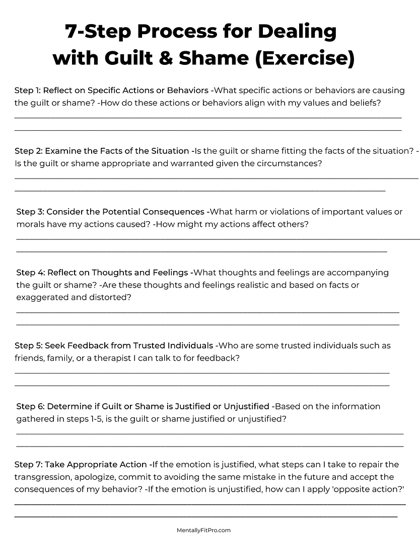 Shame Guilt Worksheet How To Know When Its Justified And What Worksheets Library Shame Guilt Worksheet How To Know When Its Justified And What Worksheets Library
