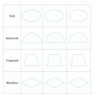 Shape Tracing Worksheets Kindergarten