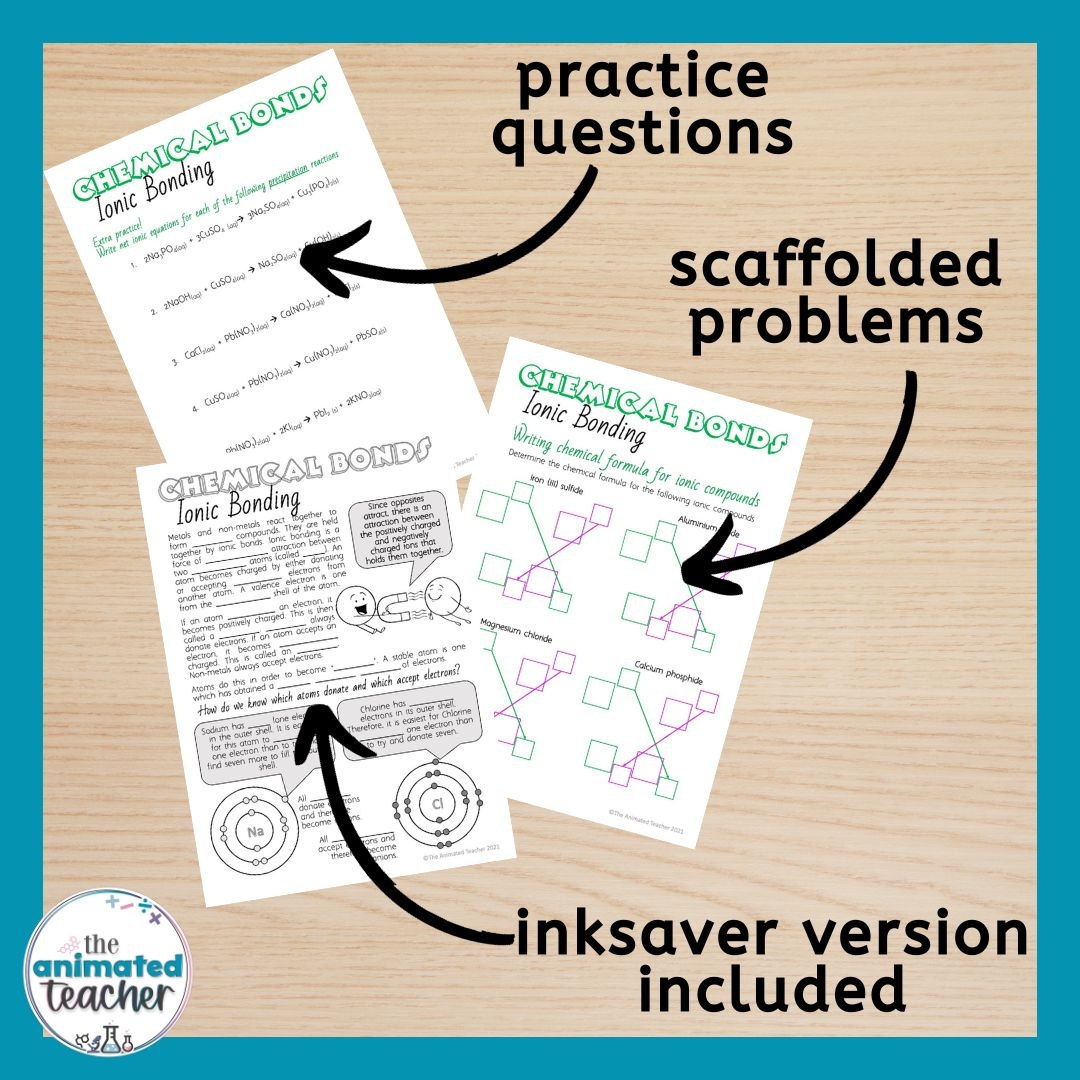 Simple Ionic Bonding Worksheets With Answers Pdf 5 Stars