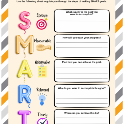 SMART Goals Free Printable PLS Classes