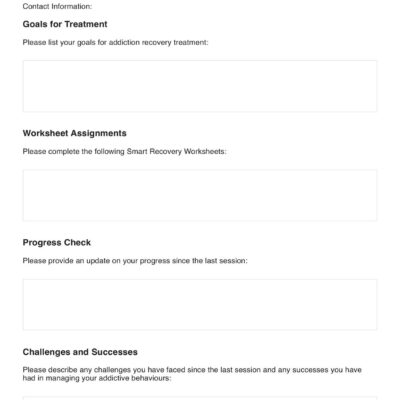 Smart Recovery Worksheet