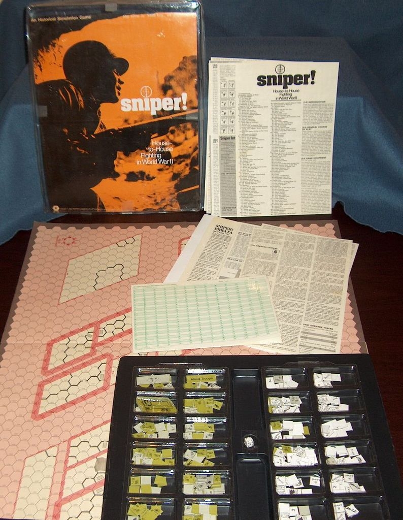 SNIPER A Review Of The First Man To Man WW2 Combat Game BoardGameGeek