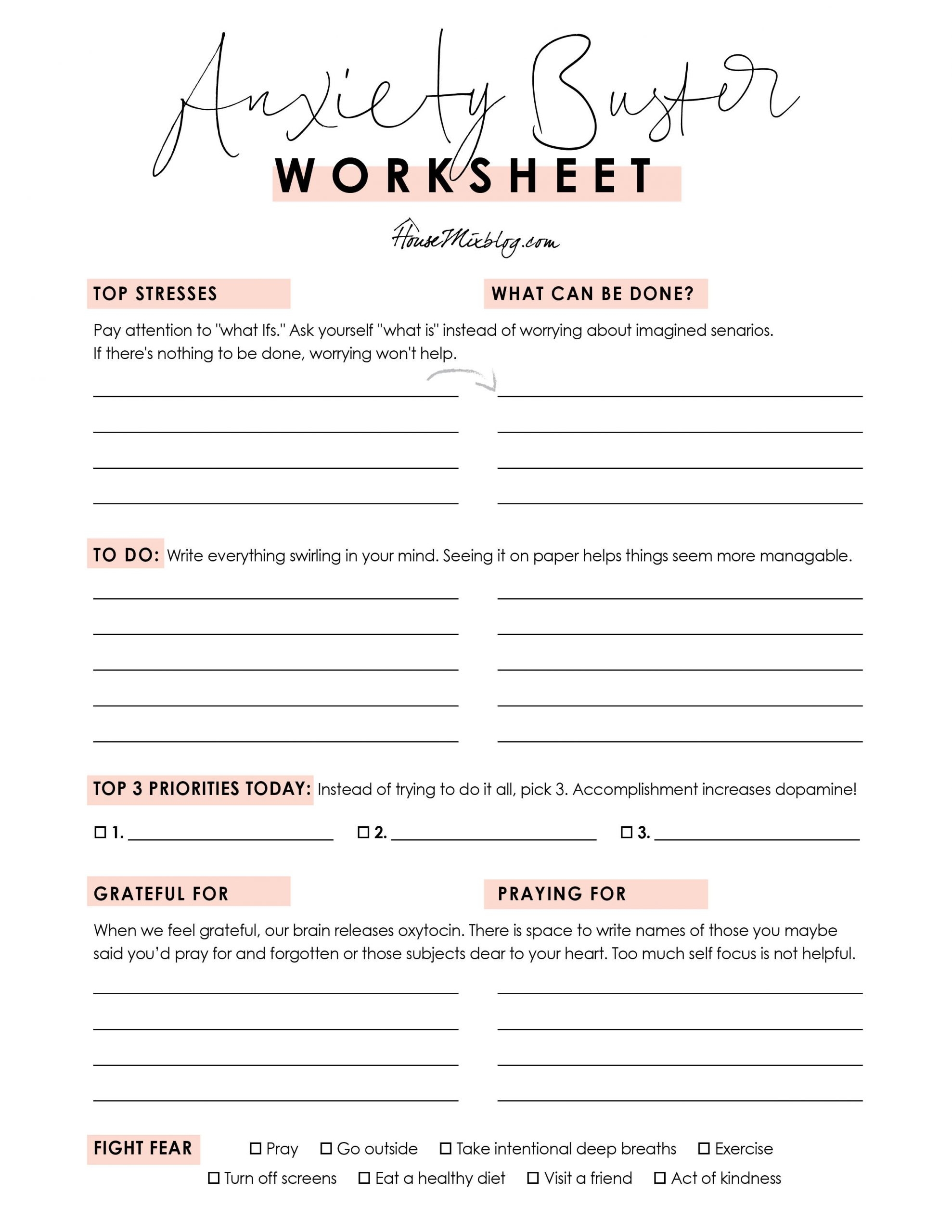 social anxiety worksheets pdf
