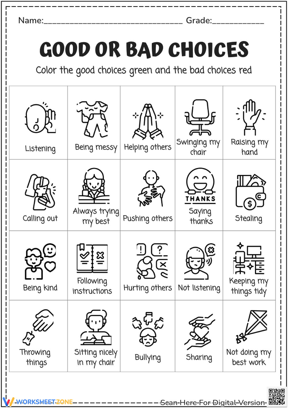 Social Skills For Kids Worksheets Printable Social Skills For Kids Worksheets Printable