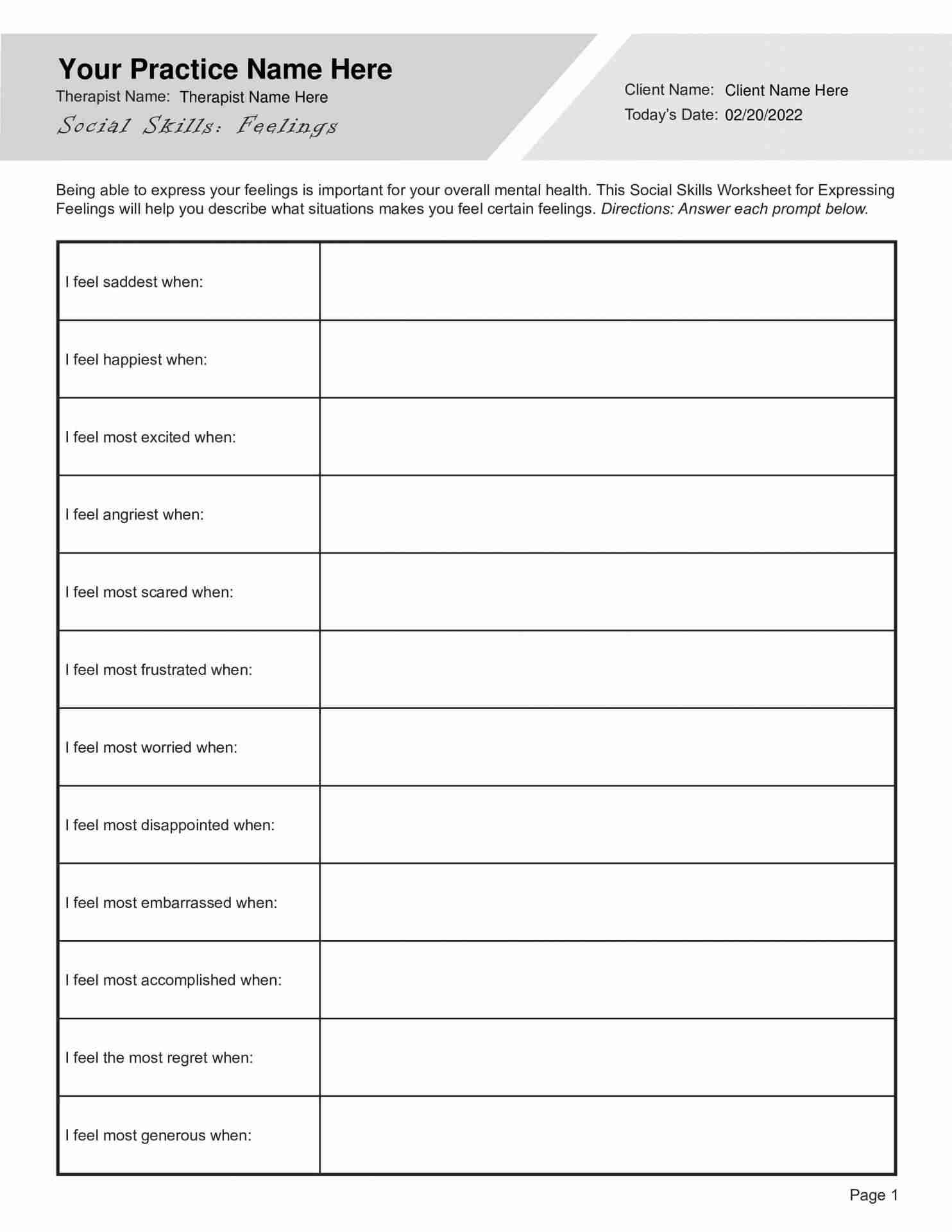social skills worksheets pdf social skills worksheets pdf