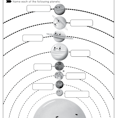 Solar System Free Worksheet SKOOLGO