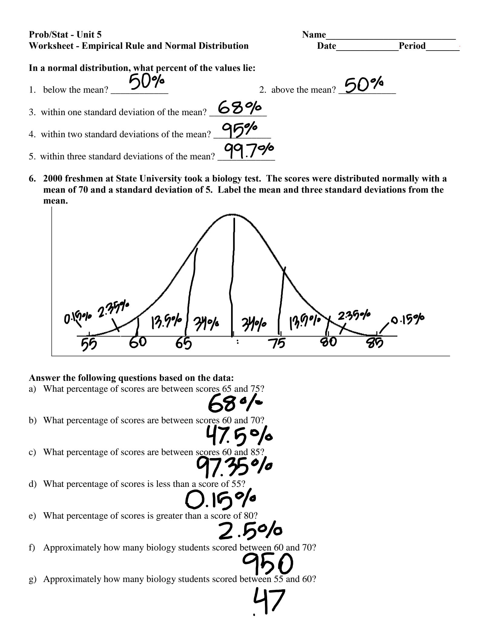 SOLUTION Prob Stat Unit 5 Worksheet Empirical Rule And Normal Worksheets Library SOLUTION Prob Stat Unit 5 Worksheet Empirical Rule And Normal Worksheets Library