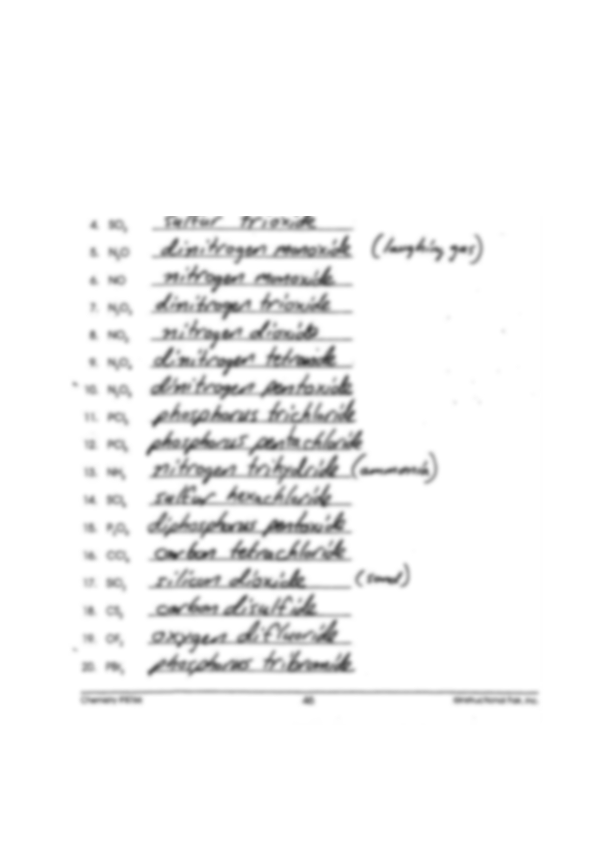 SOLUTION Quiz Worksheet Naming Molecular Compounds Studypool Worksheets Library
