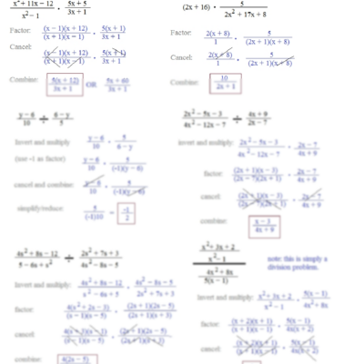SOLUTION Simplifying Rational Expressions Worksheet Algebra Worksheets Library