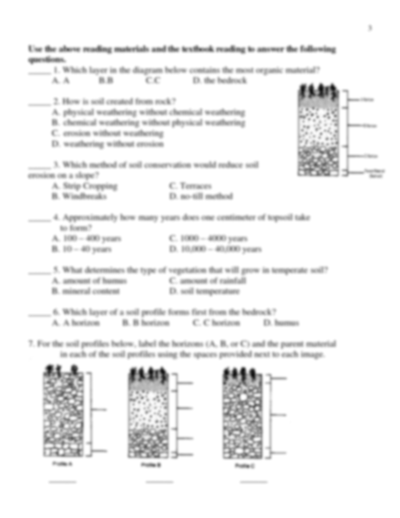 SOLUTION Soil Formation Worksheet Studypool Worksheets Library SOLUTION Soil Formation Worksheet Studypool Worksheets Library