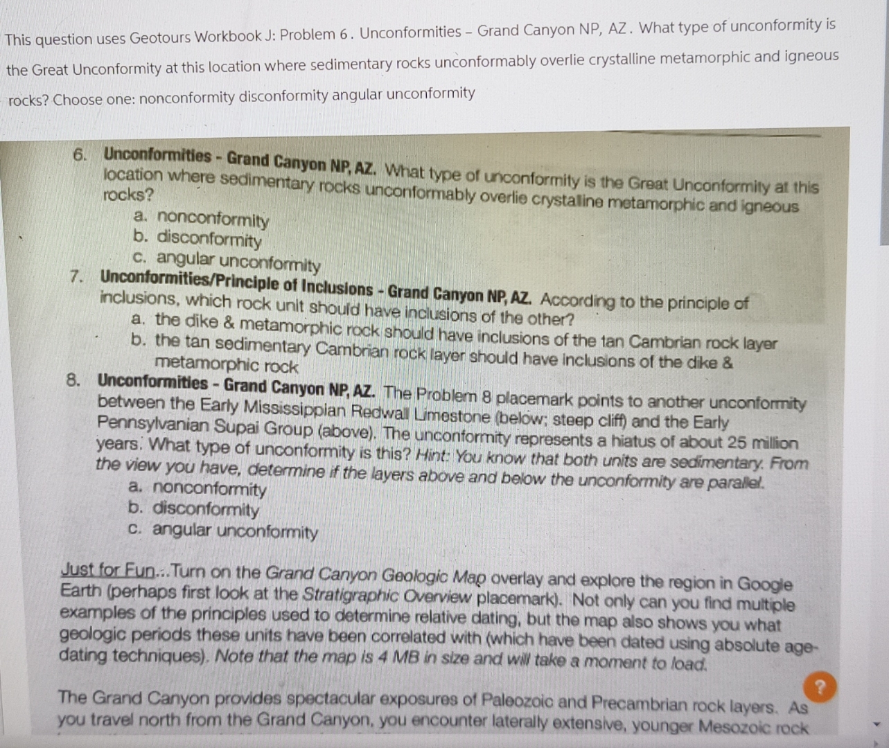 Solved This Question Uses Geotours Workbook J Problem 6 Chegg