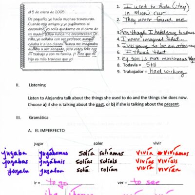 Spanish 2 Worksheets Library