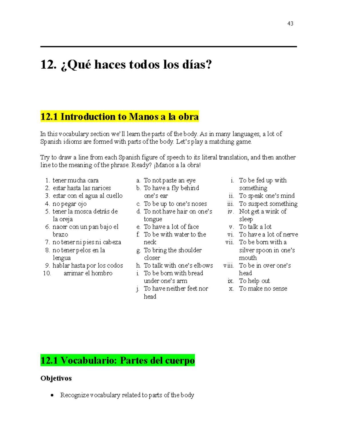 Spanish II Review Verb Tenses Cultural Insights Final Exam Studocu