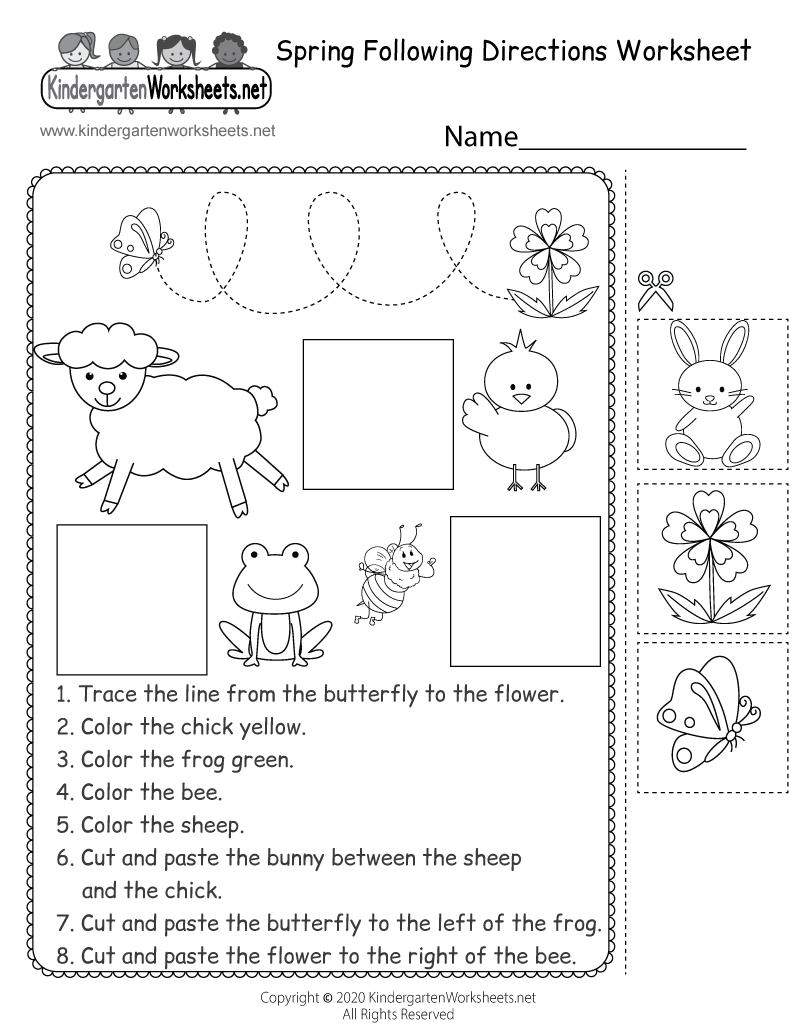 Spring Following Directions Worksheet Free Printable Digital PDF Spring Following Directions Worksheet Free Printable Digital PDF