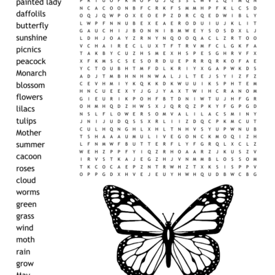 Spring Word Search WordMint