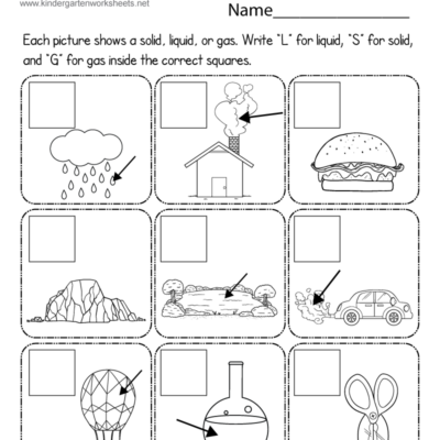 States Of Matter Worksheet Free Printable Digital PDF
