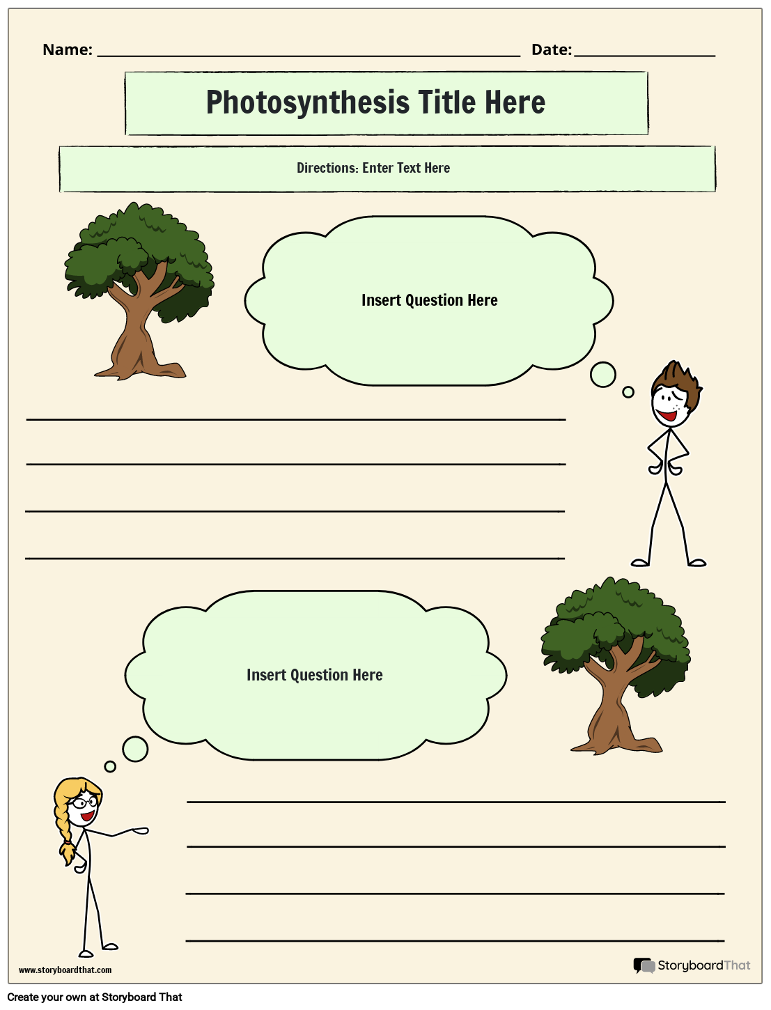 Storyboard That Photosynthesis Worksheet Templates Storyboard That Photosynthesis Worksheet Templates