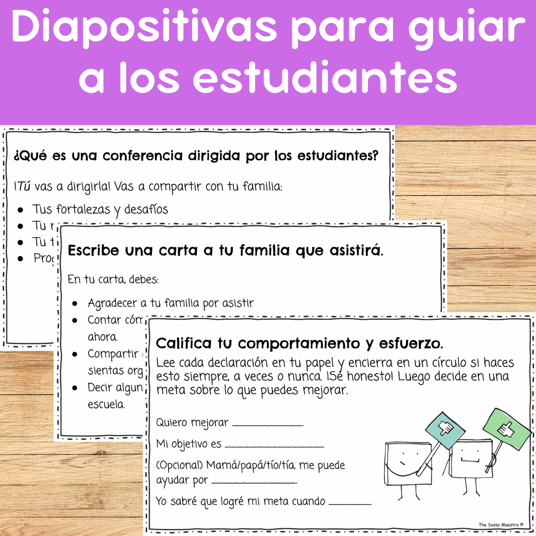 Student Led Conferences Spanish Conferencias Dirigidas Por Los Estudiantes Made By Teachers