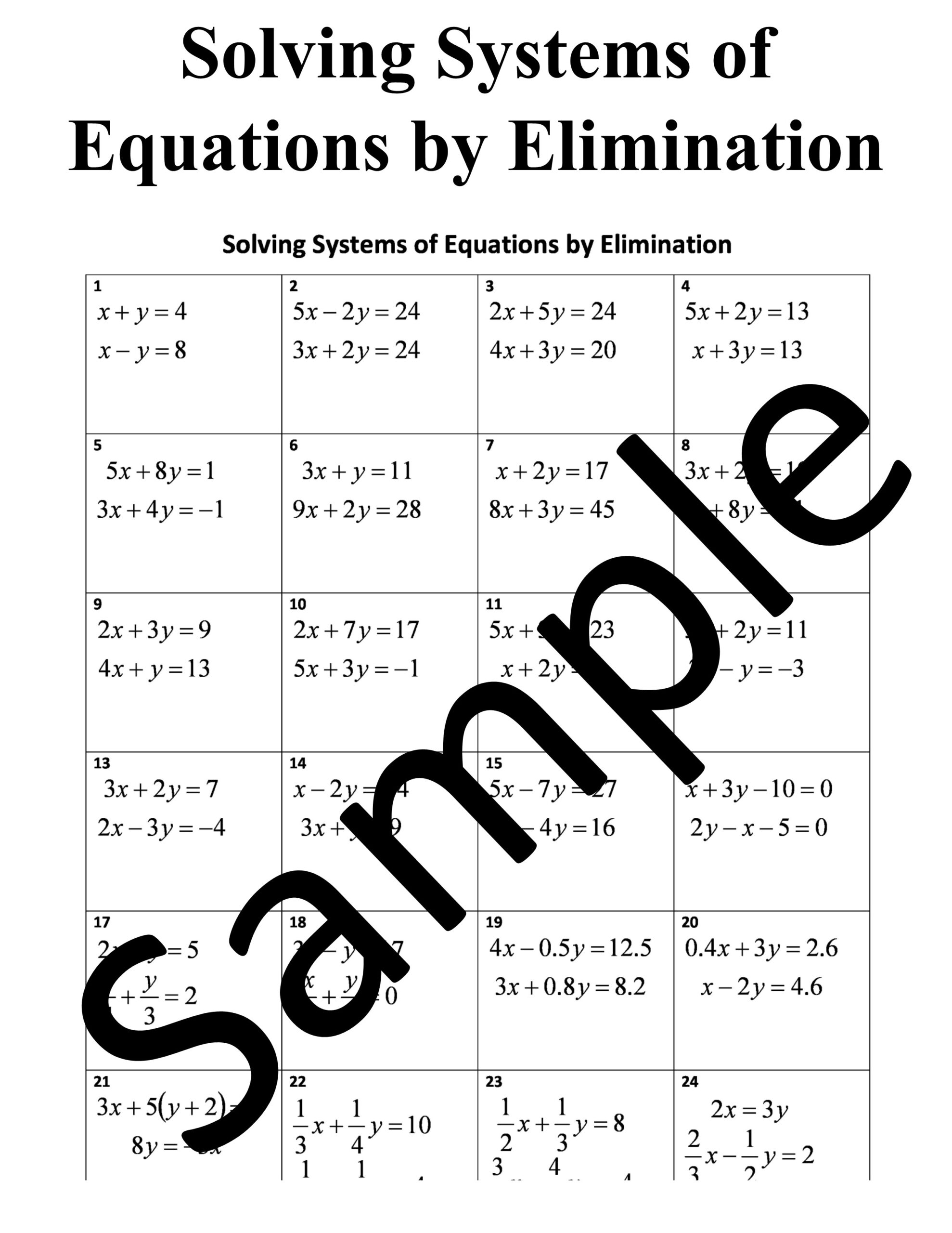 systems of equations worksheet pdf systems of equations worksheet pdf