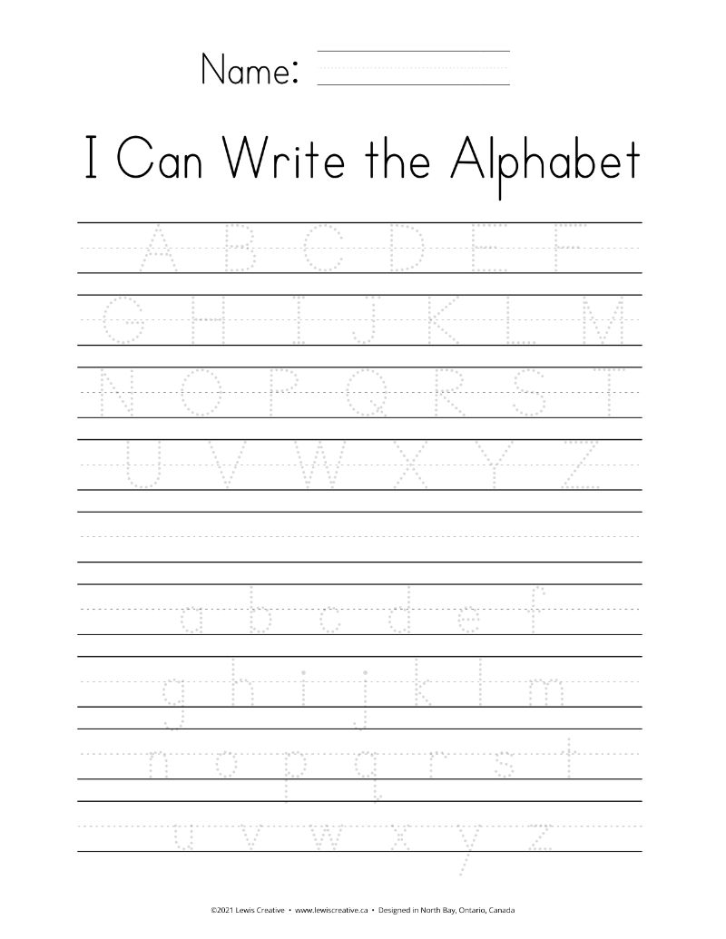 letter tracing sheets pdf