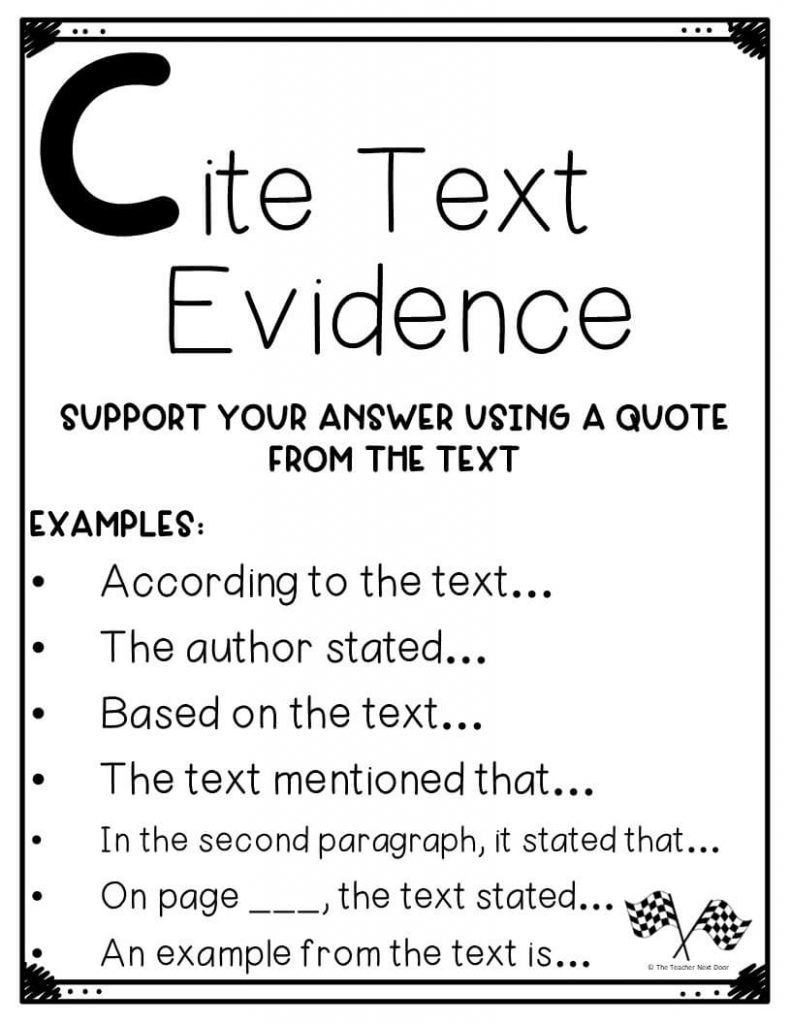 Teaching Text Evidence The Teacher Next Door Teaching Text Evidence The Teacher Next Door