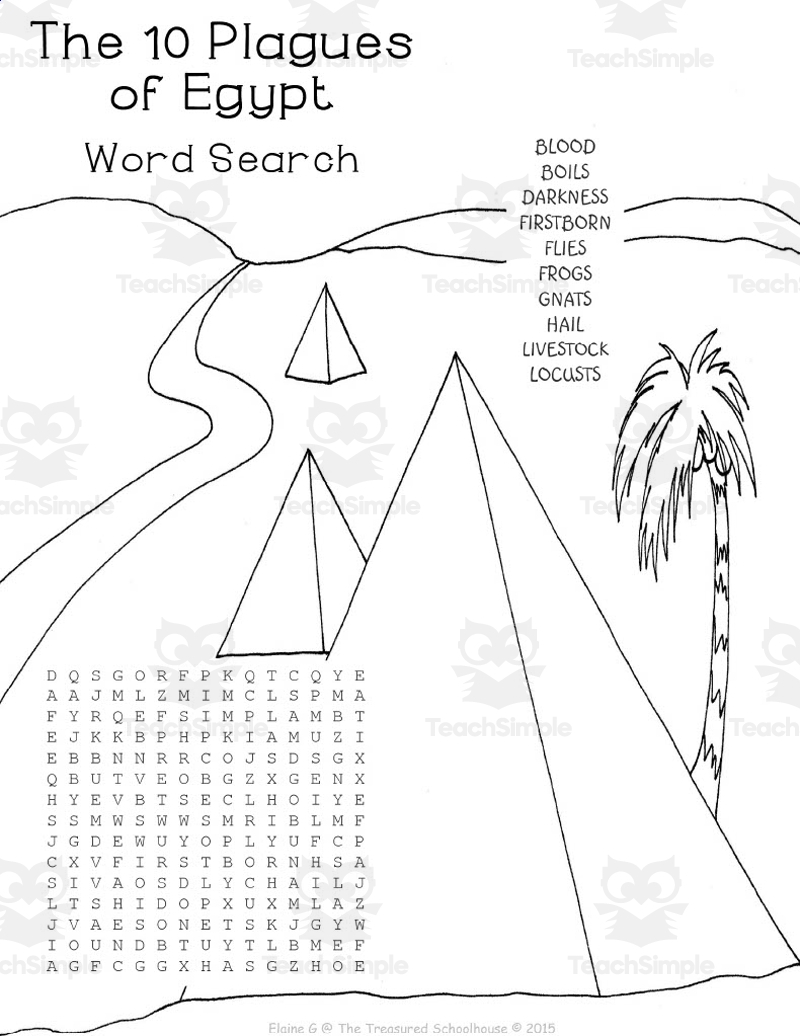 The 10 Plagues Of Egypt Worksheet Pack By Teach Simple The 10 Plagues Of Egypt Worksheet Pack By Teach Simple