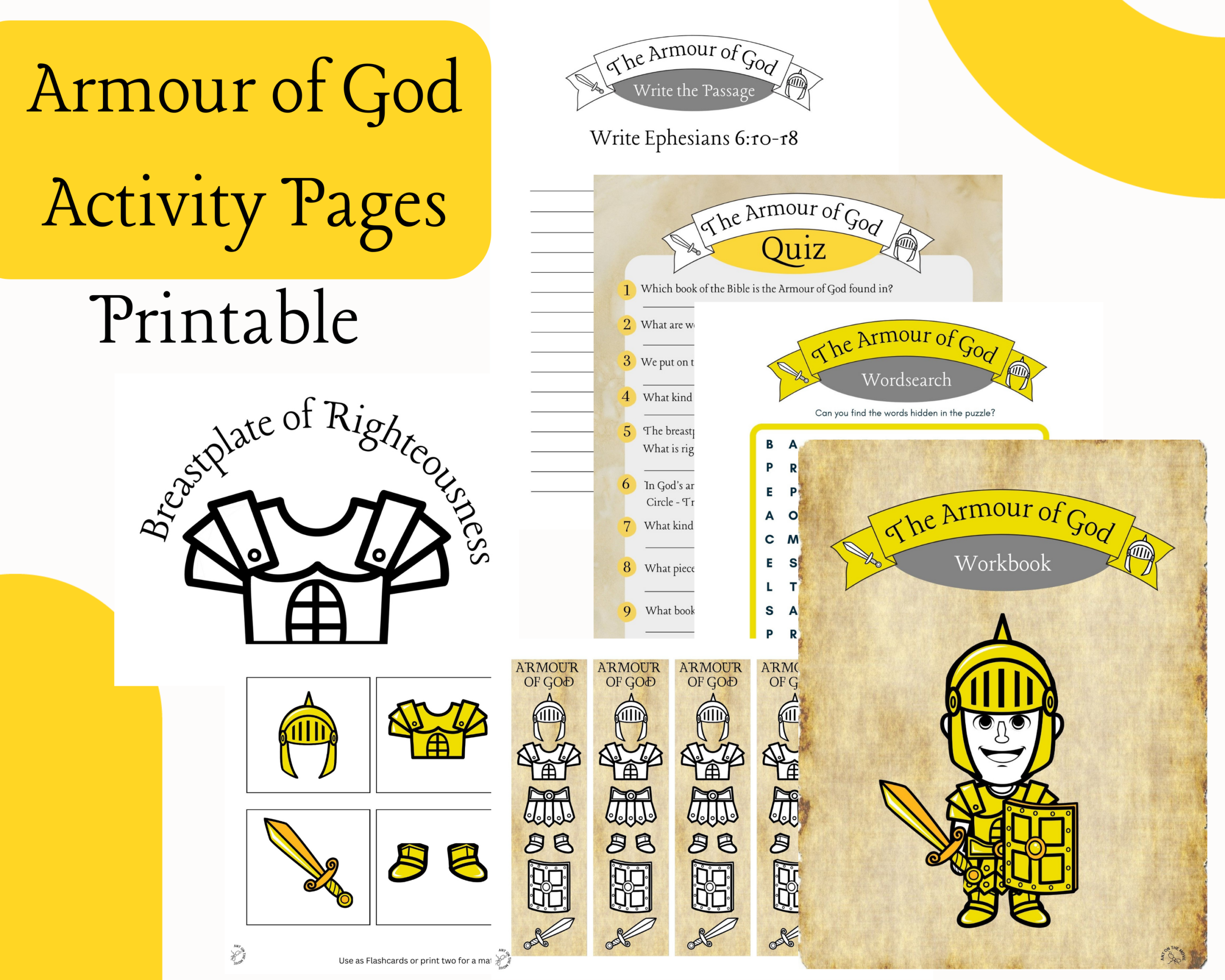 armor of god worksheets pdf