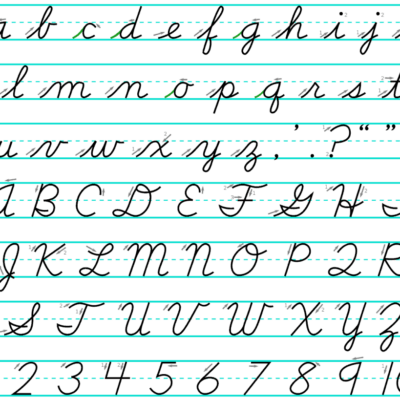 The Best Cursive Alphabet Printable And Teaching Tips