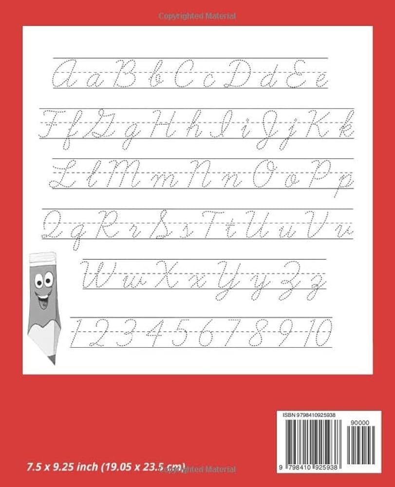 cursive practice pages