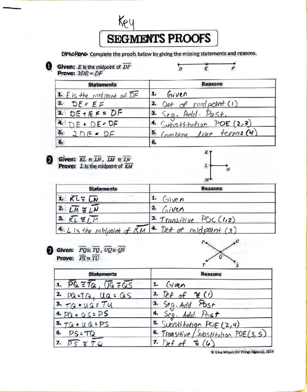 Title Key Proofs For Segments In Geometry MATH 101 Studocu