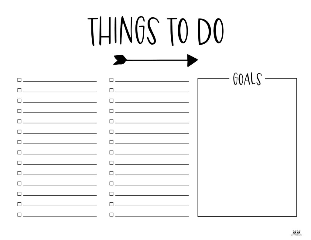 To Do Lists 39 FREE Printables Printabulls