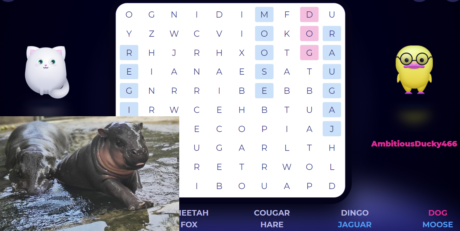 hippo words search hippo words search