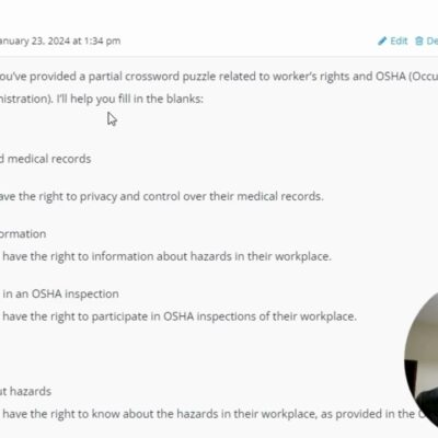 Topic 4 Workers Rights Practice Worksheet Crossword Puzzle OSHA Provides Workers The Right To YouTube