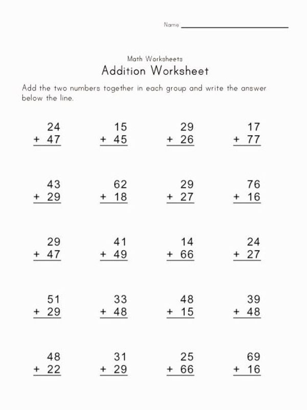 Touch Math Addition Worksheets PDF Worksheet School