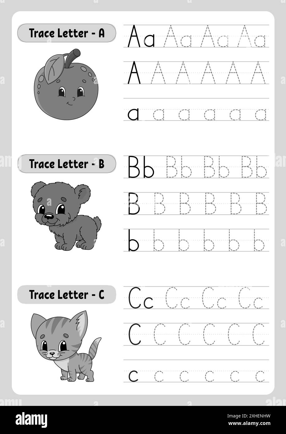 trace abc worksheet